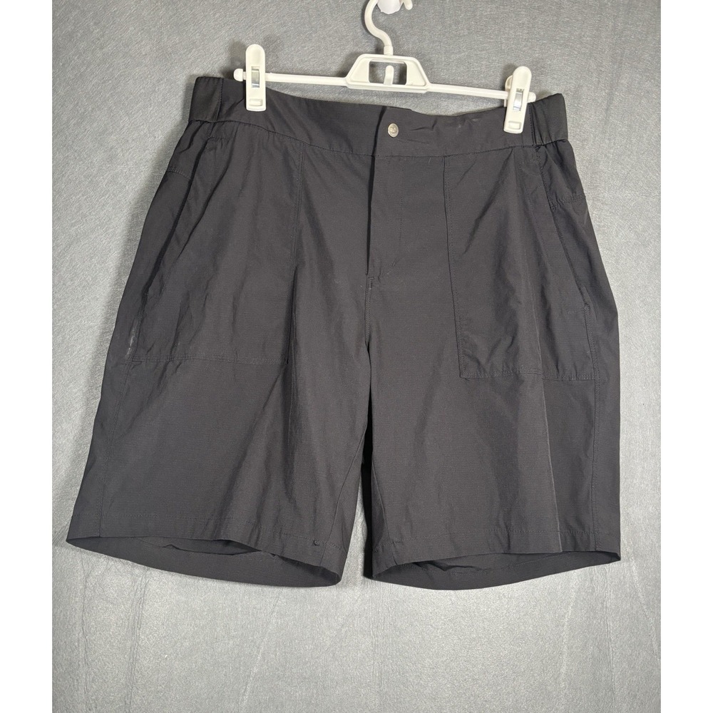 Reel Life Men's Hybrid Board Shorts XL Black Quick Dry Nylon Spandex Casual